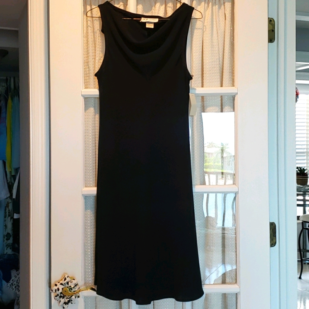 SL Fashions Black Dress Med